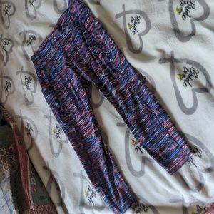 Lululemon pink & blue leggings